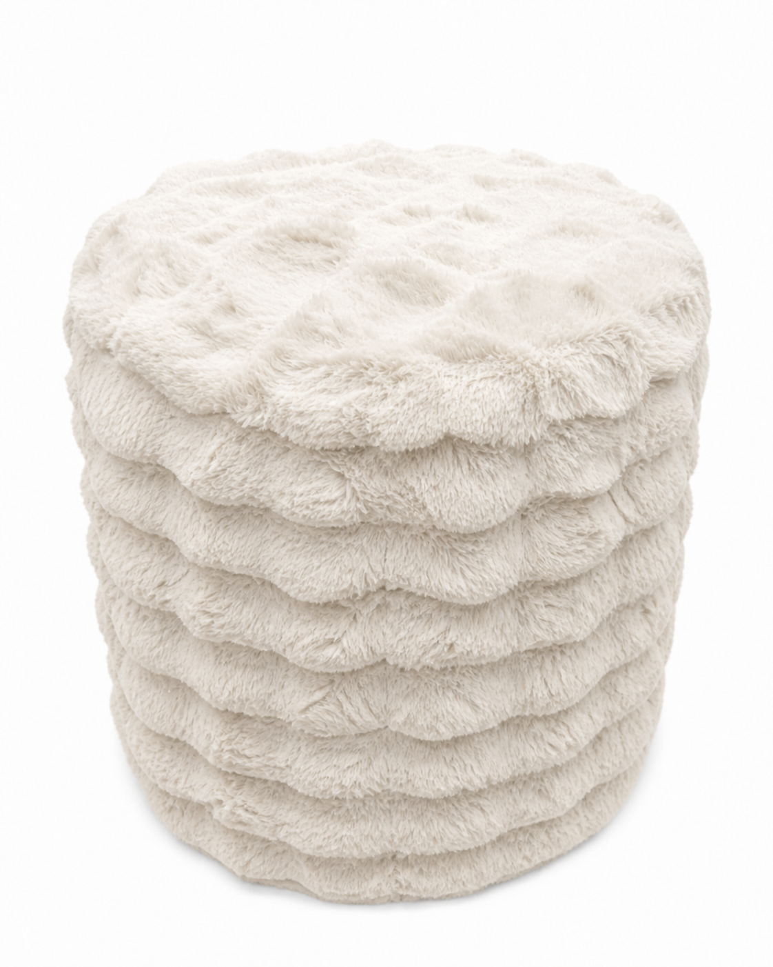 Ronde Poef – Ivory