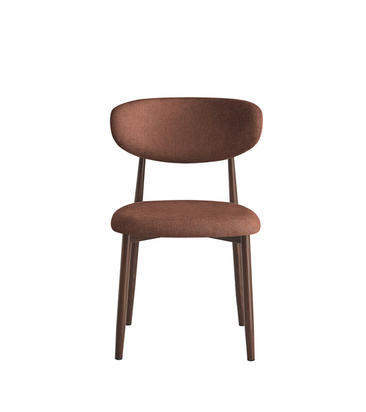 Eetkamerstoel Ronnie – 07 brown Bekleding & Walnoothout frame