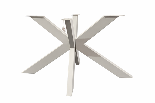 Metalen spinpoot zand kleur koker 10x5cm