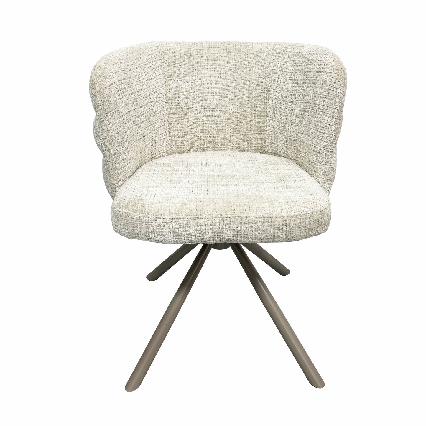 Eetkamerstoel Joep – Beige draaistoel in stof Cremona 02