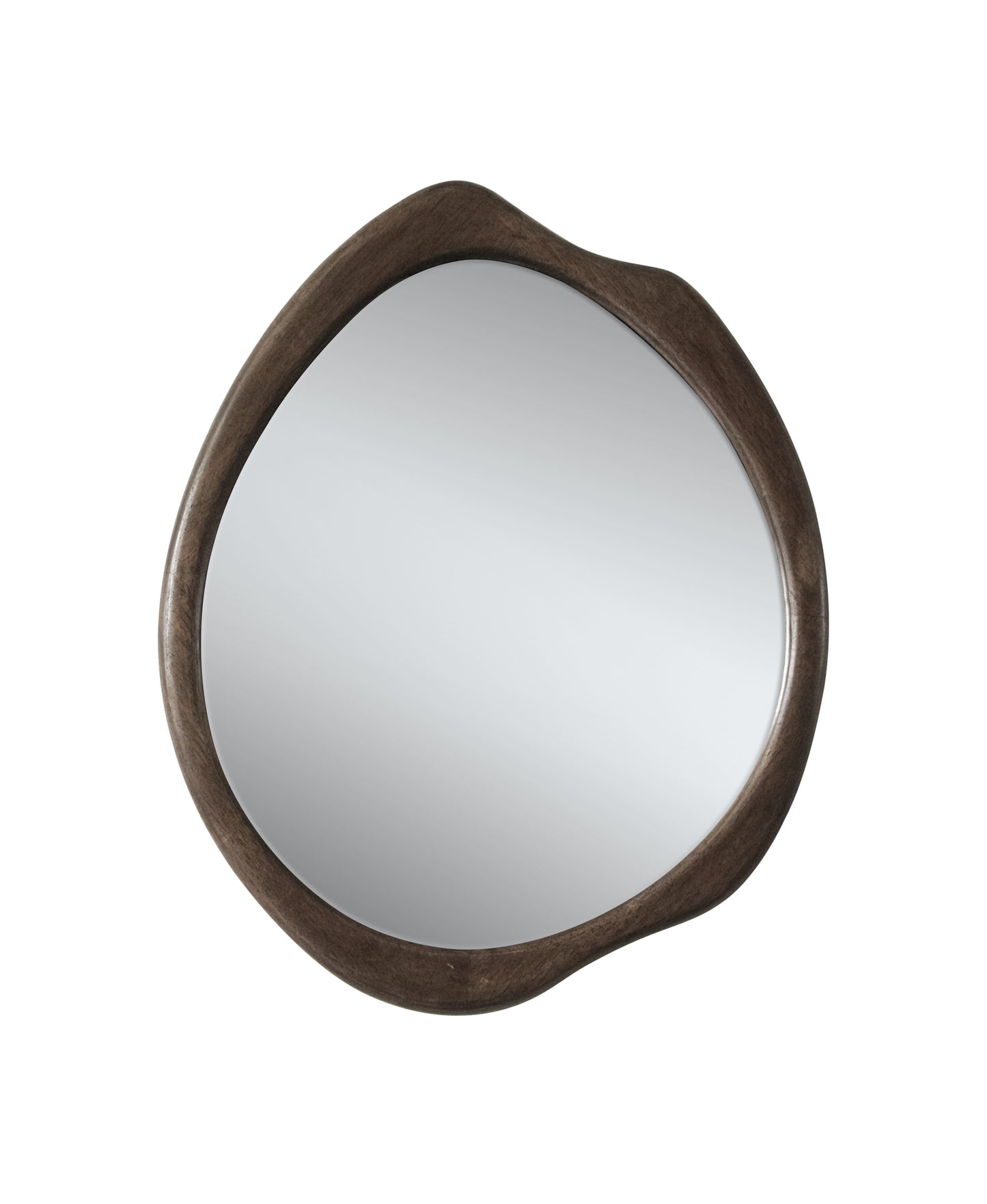 AJ3182 Japandi Spiegel – Organische Vorm – Brown – 48 x 60 x 4 cm