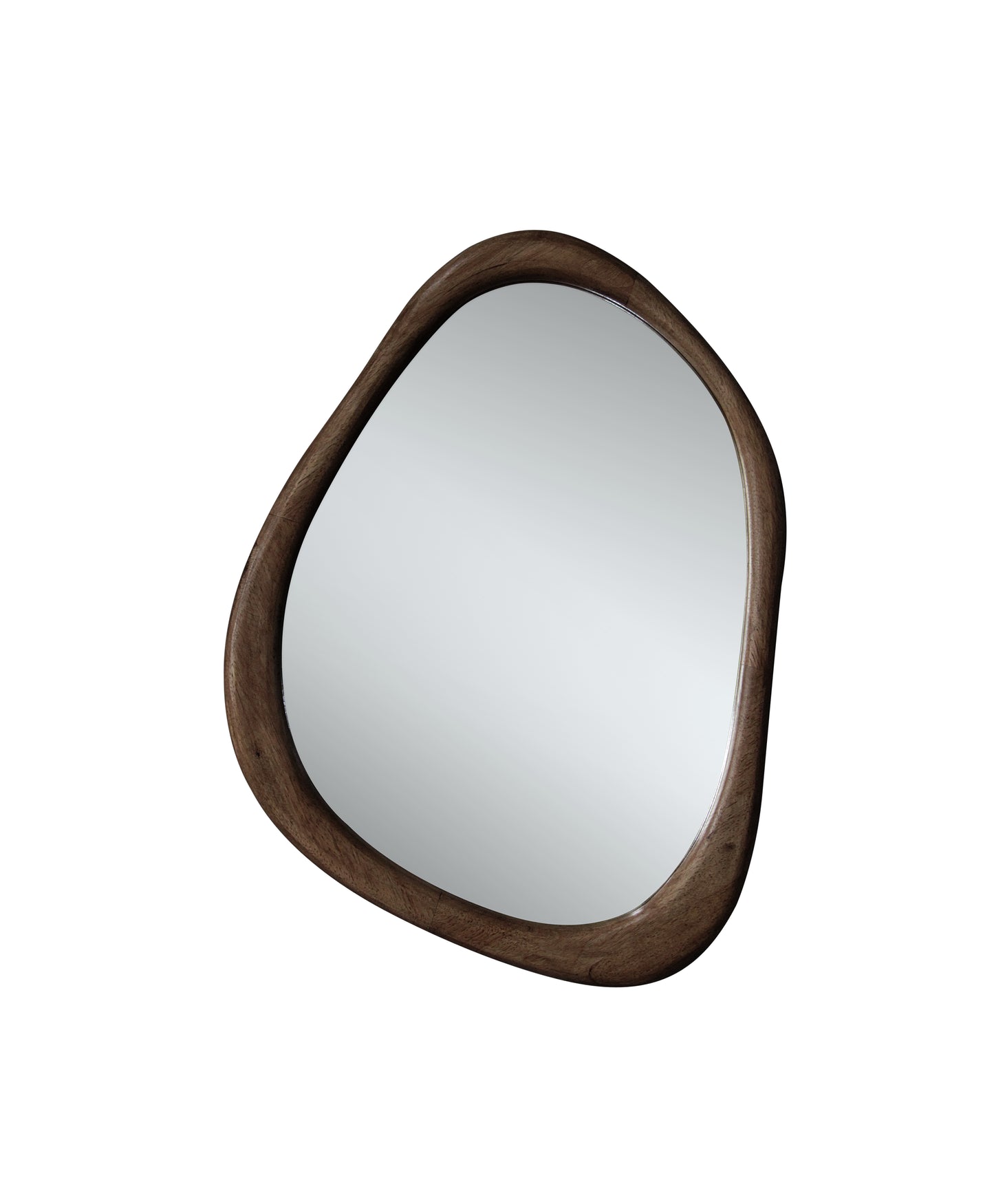 AJ3183 Japandi Spiegel – Organische Vorm – Brown – 55 x 68 x 4 cm
