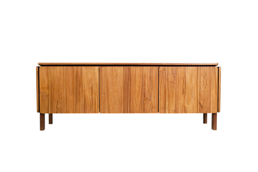 Bromo tv kast teak 3 door small