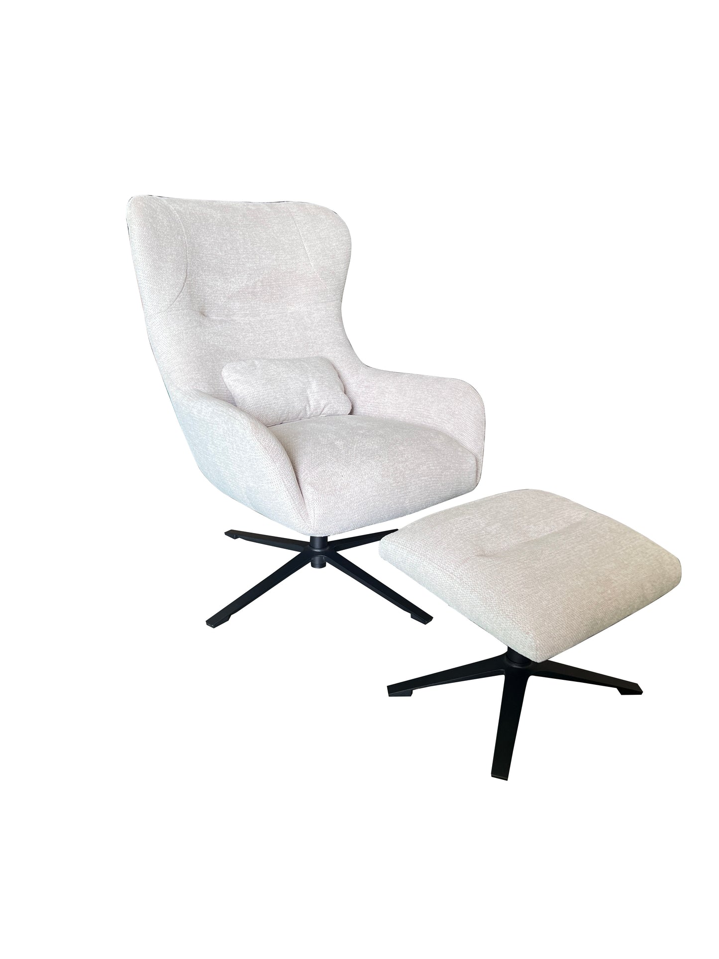 Fauteuil Muck met hocker | Stof Share 111 stof