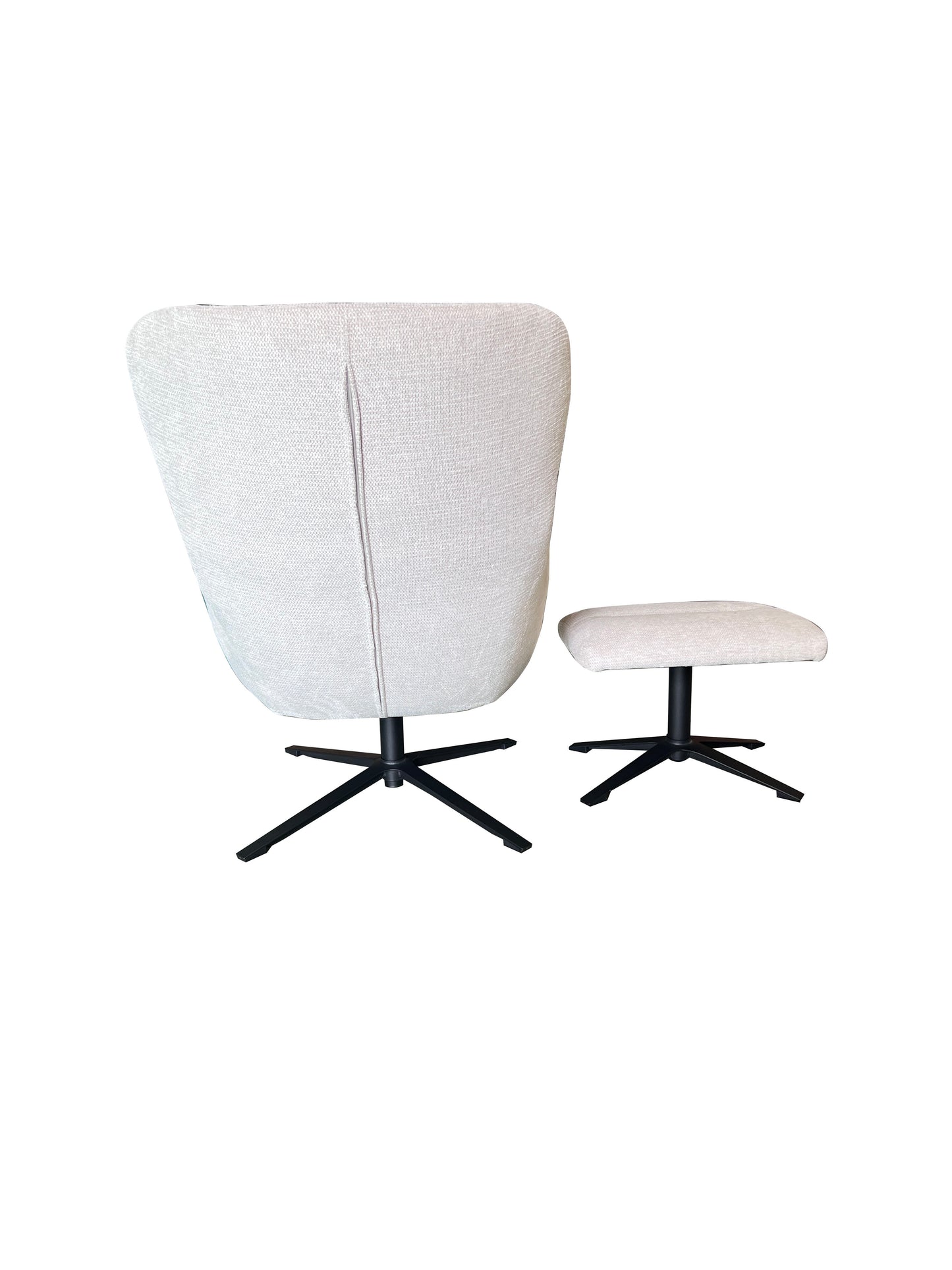 Fauteuil Muck met hocker | Stof Share 111 stof