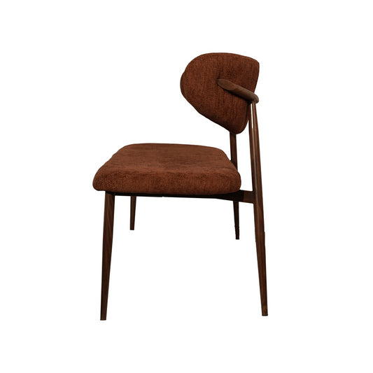Bankje Kami – 150 cm | Japandi stijl | Metaal frame (brown) | Kleur brown