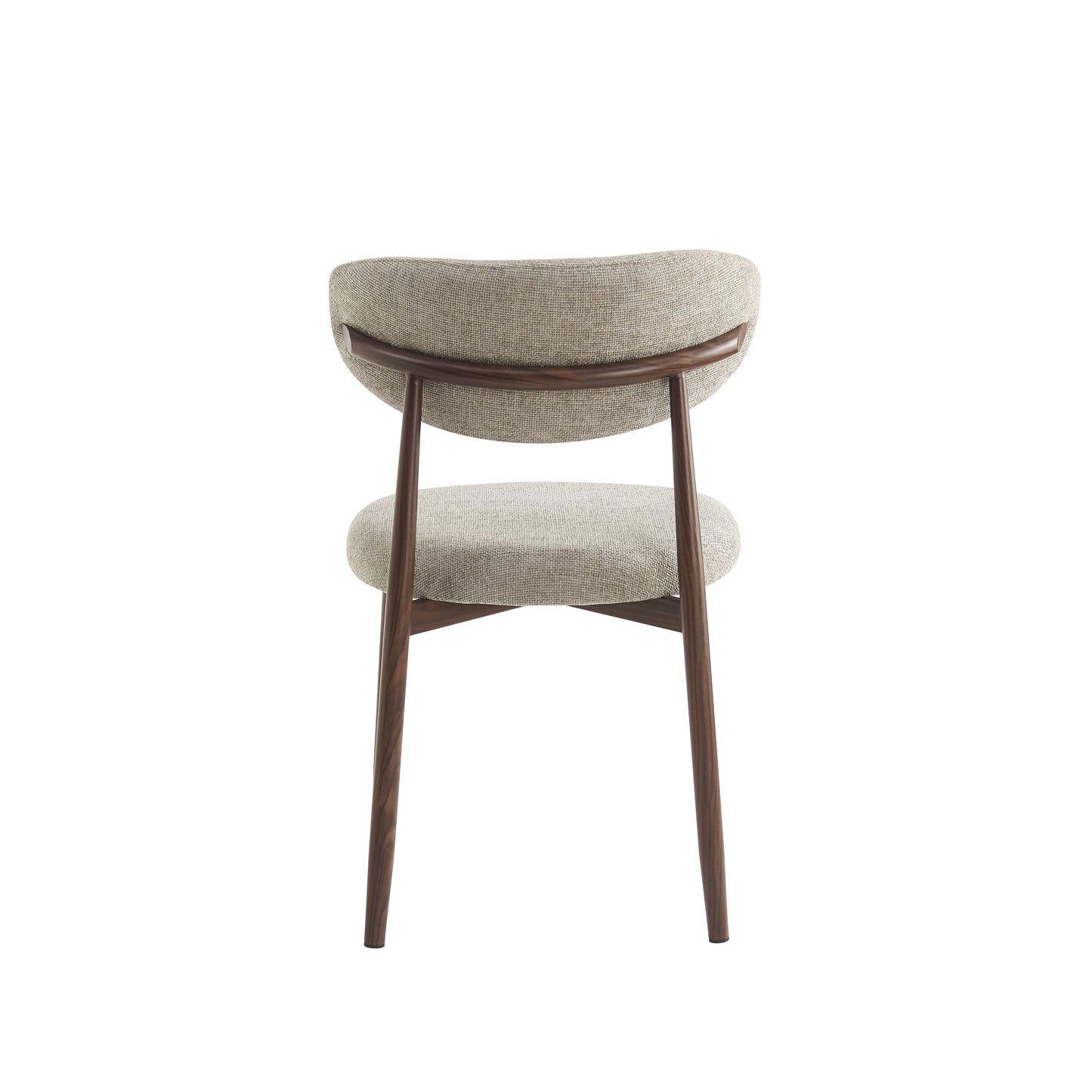 Eetkamerstoel Ronnie – 04 Taupe Bekleding & Walnoothout frame