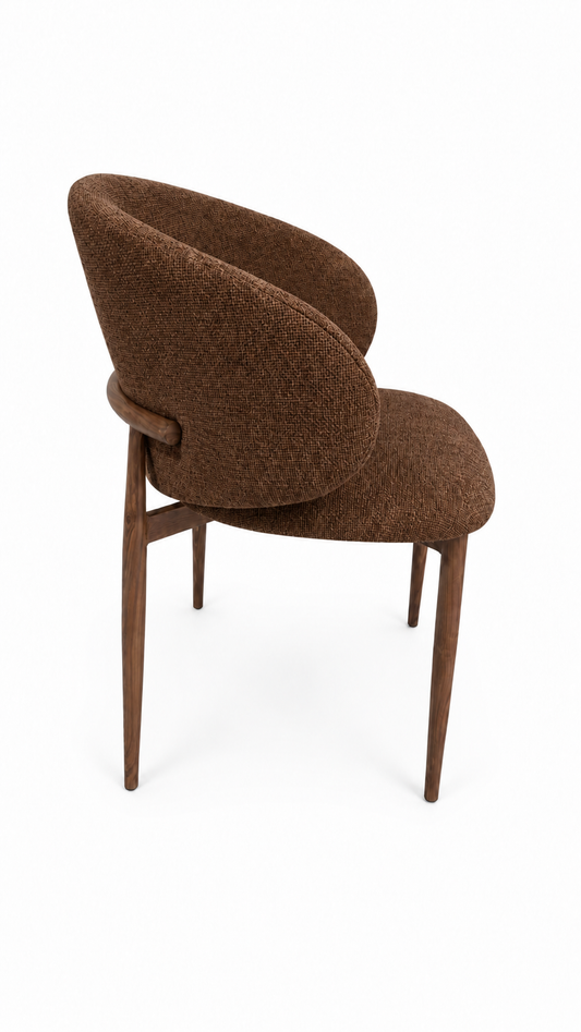Stoel Nube | Brown | Metaal frame | Japandi stijl