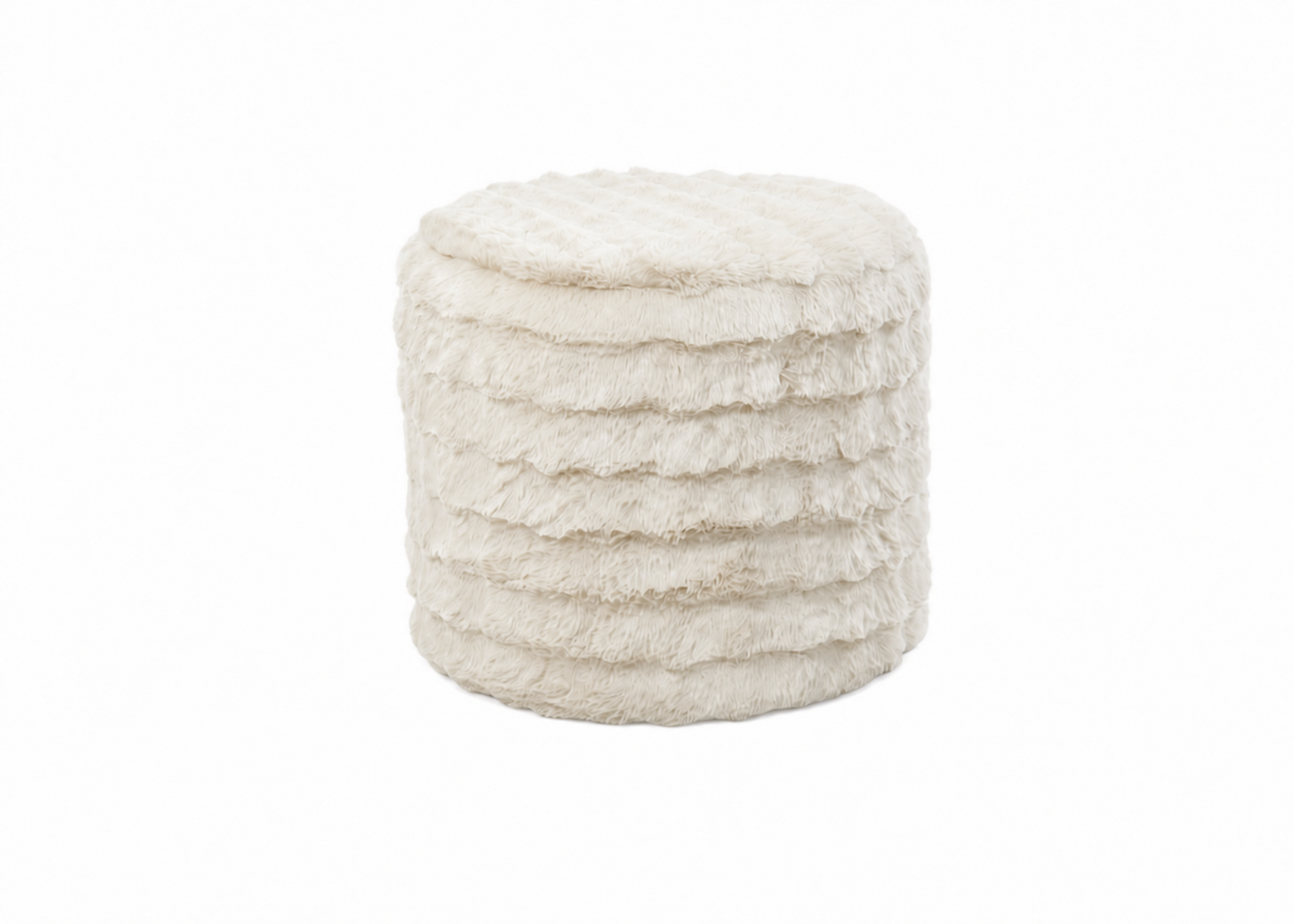 Ronde Poef – Ivory