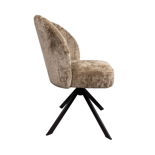 Stoel Belle – beige (kleur 102) | Comfortabele designstoel met pocketvering
