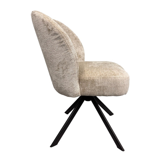 Stoel Belle – Beige 902 | Comfortabele designstoel met pocketvering