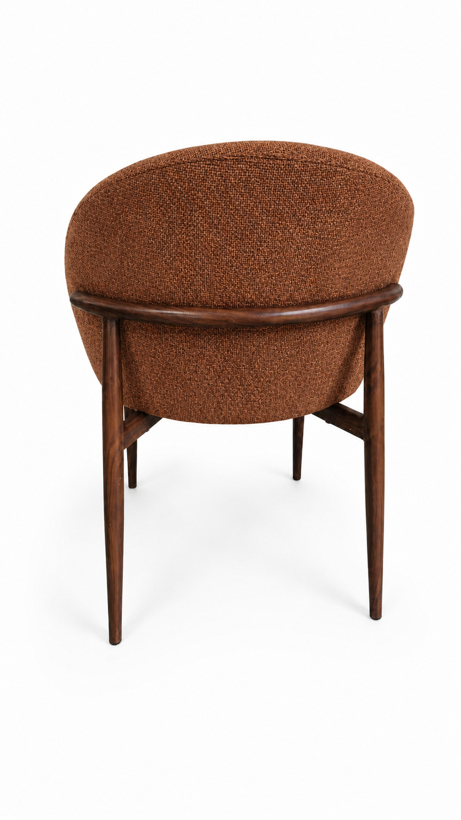 Stoel Bibi | Brown | Metaal poot houtlook (brown) | Japandi stijl