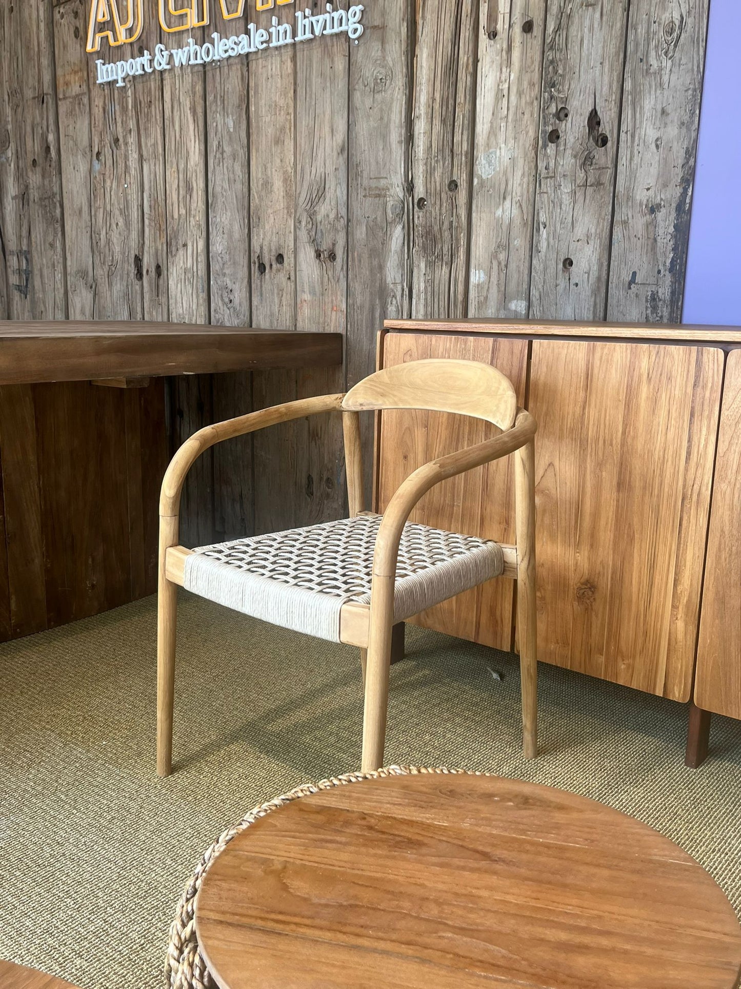 Nathan – Teakhouten Armstoel