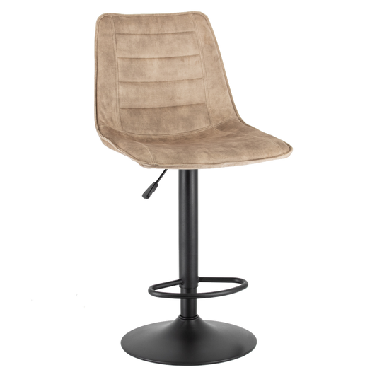 Barstoel Nikos in stof velvet liver