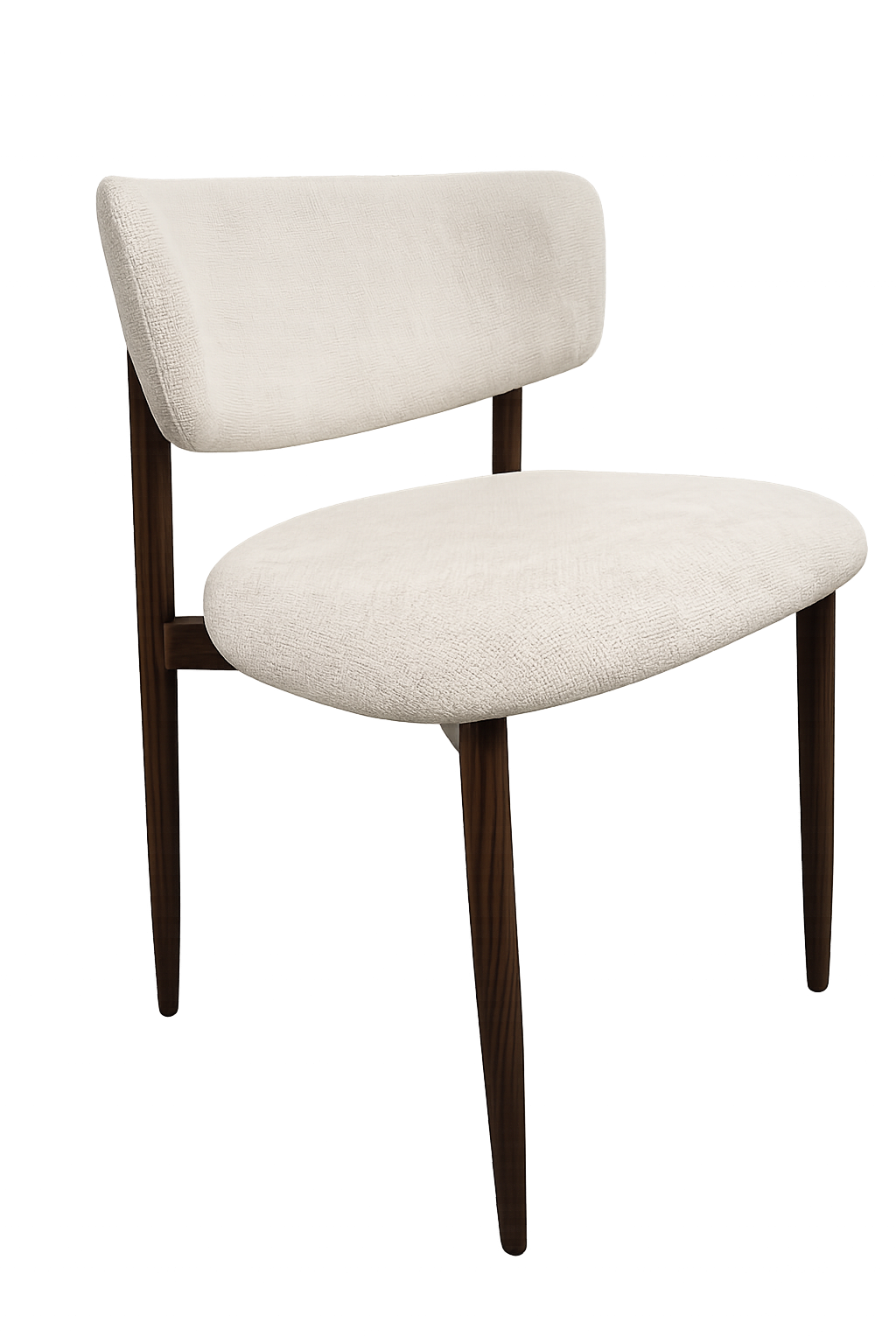 Stoel Hazel – Cream| Japandi Brown Metaal