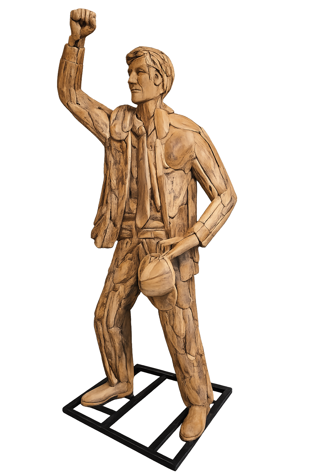 Teakhouten Businessman / President Beeld – Levensgroot Decorbeeld 235 cm