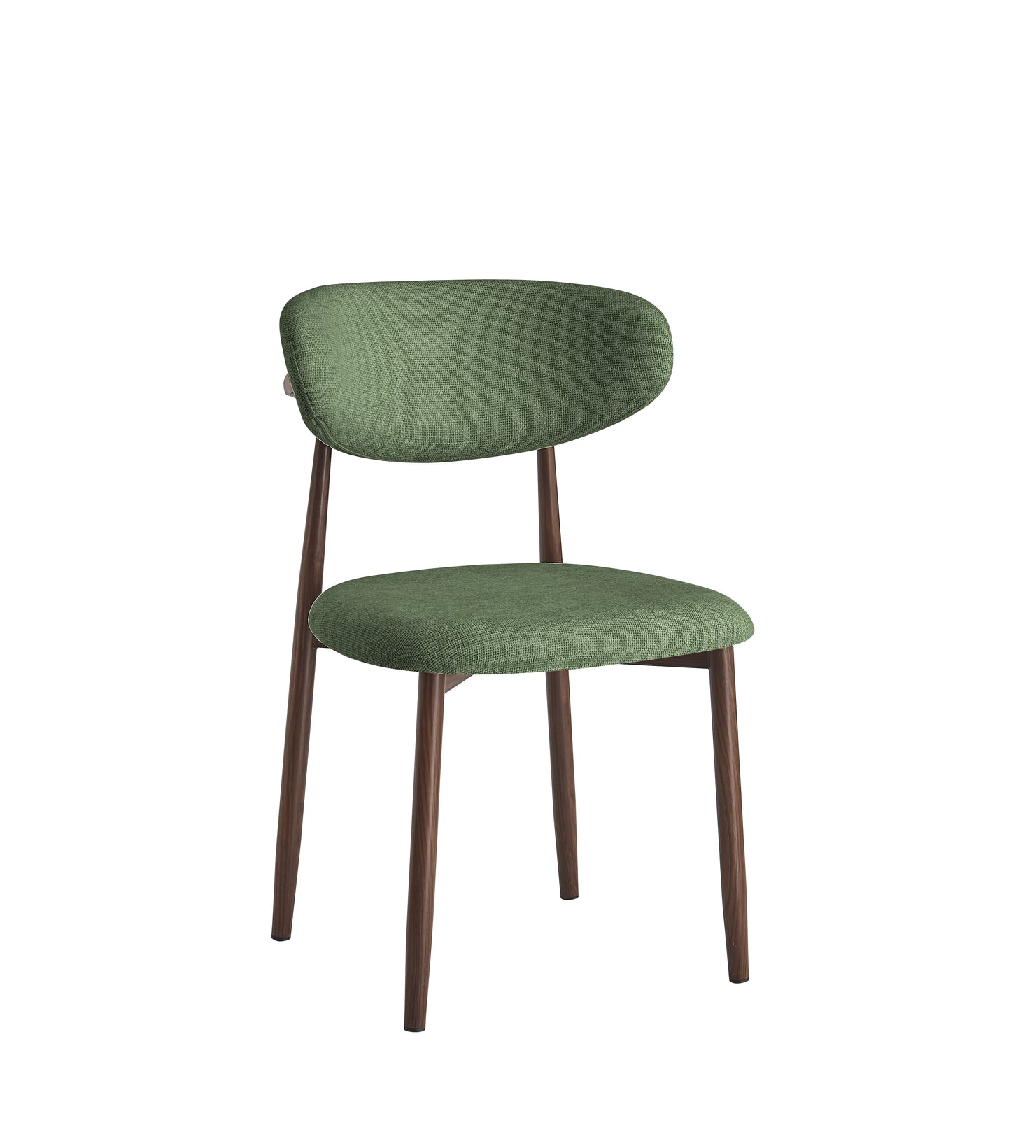 Eetkamerstoel Ronnie – 09 olive Bekleding & Walnoothout frame