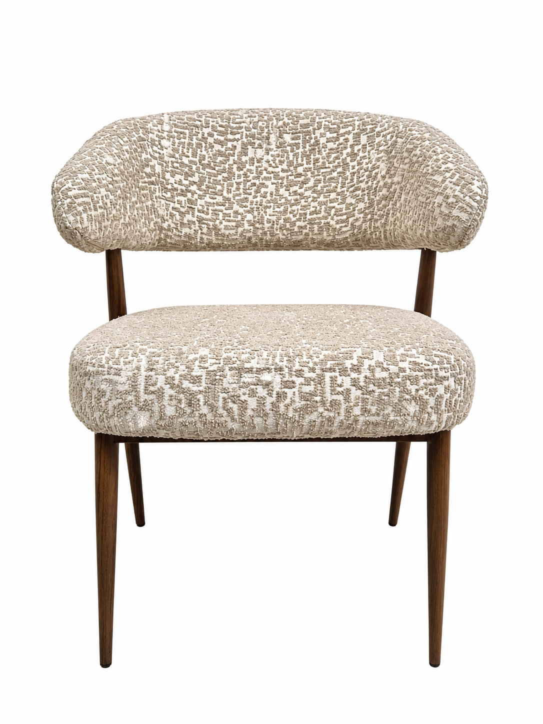 Stoel Sil in patroon beige