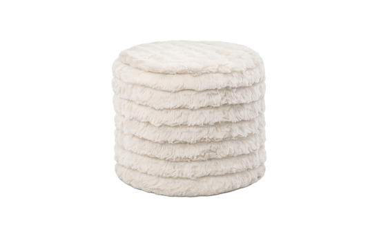 Ronde Poef – Ivory