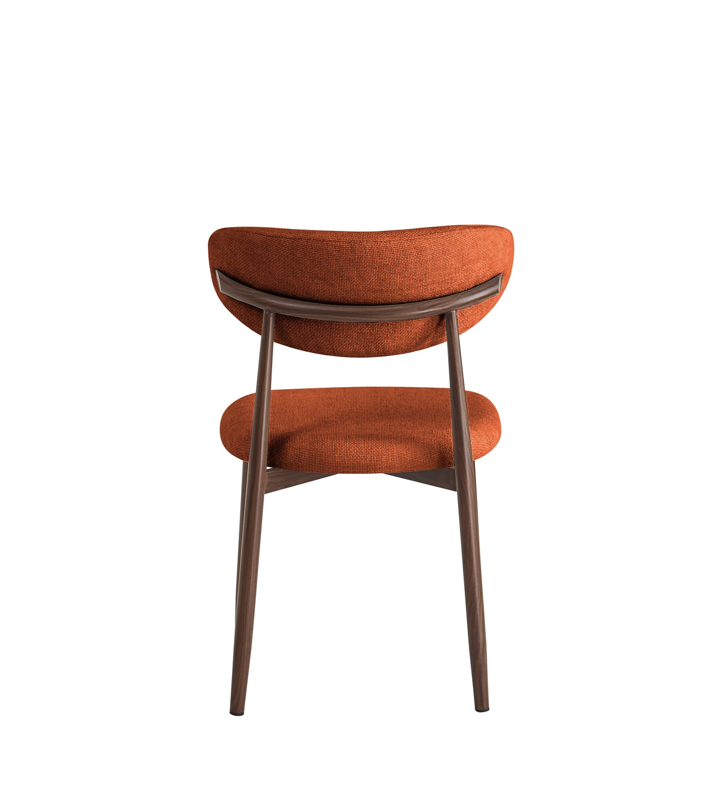 Eetkamerstoel Ronnie – 06 orange Bekleding & Walnoothout frame