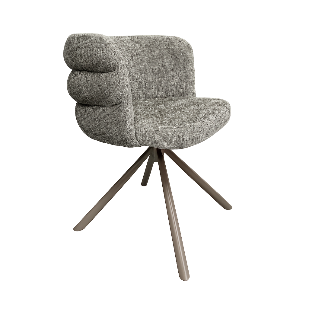 Eetkamerstoel Joep – Stof Cremona 85, poot beige