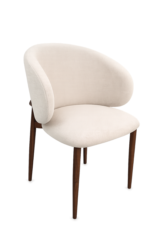 Stoel Nube | Beige | Metaal frame | Japandi stijl