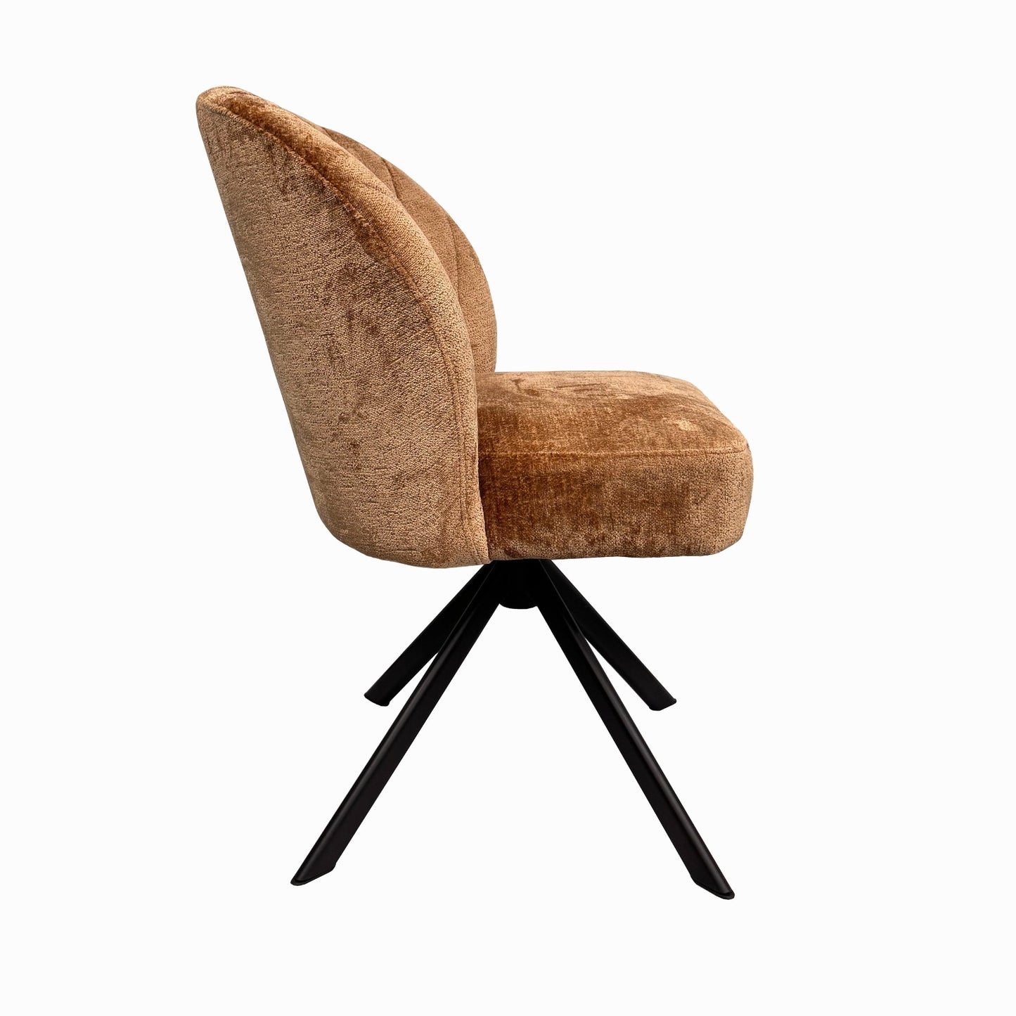 Stoel Belle – okher (kleur 304) | Comfortabele designstoel met pocketvering