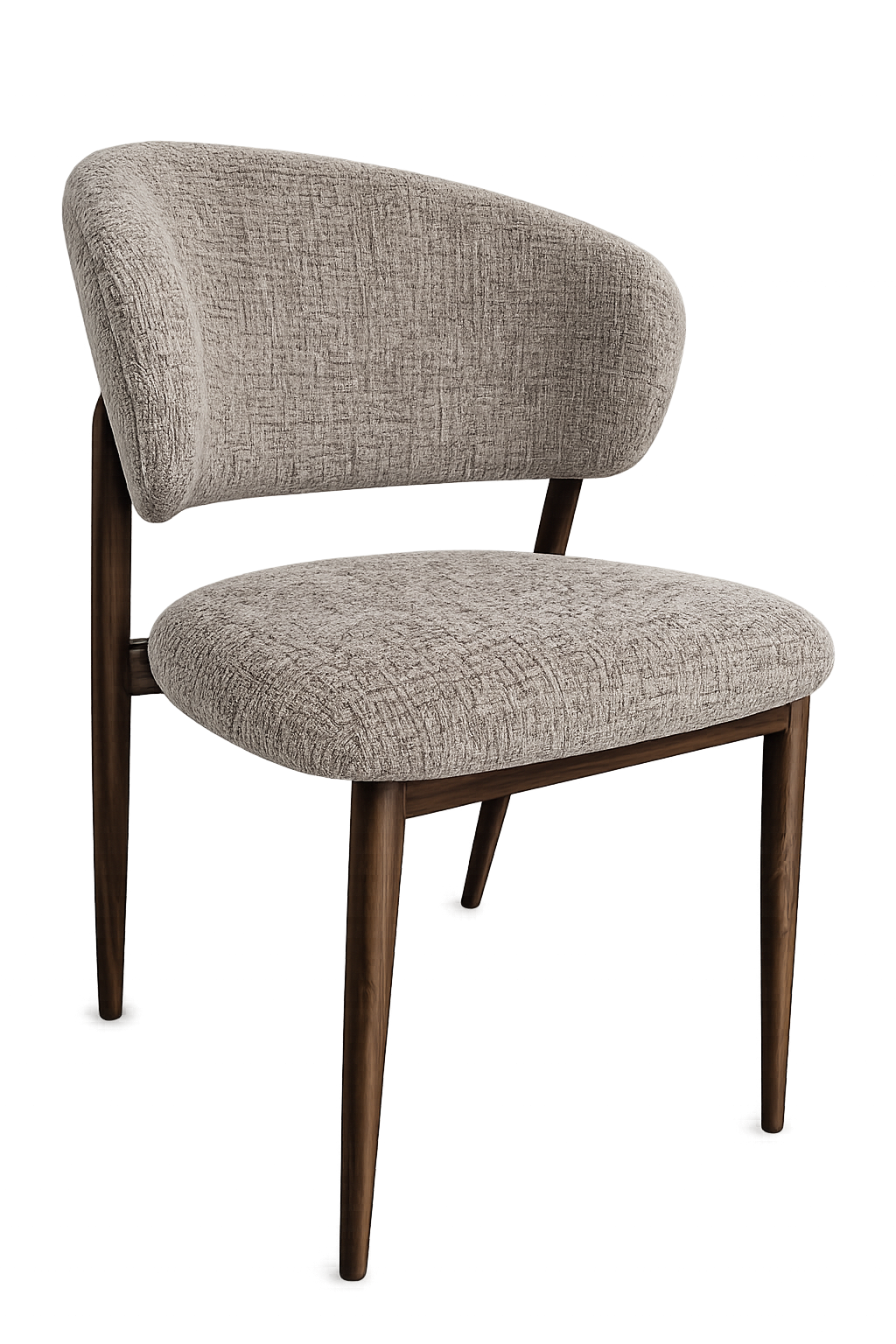 Stoel Coco | Cremona Bruin | metalen frame | Japandi stijl