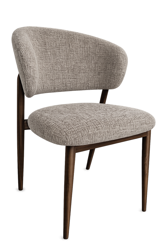 Stoel Coco | Cremona Bruin | metalen frame | Japandi stijl