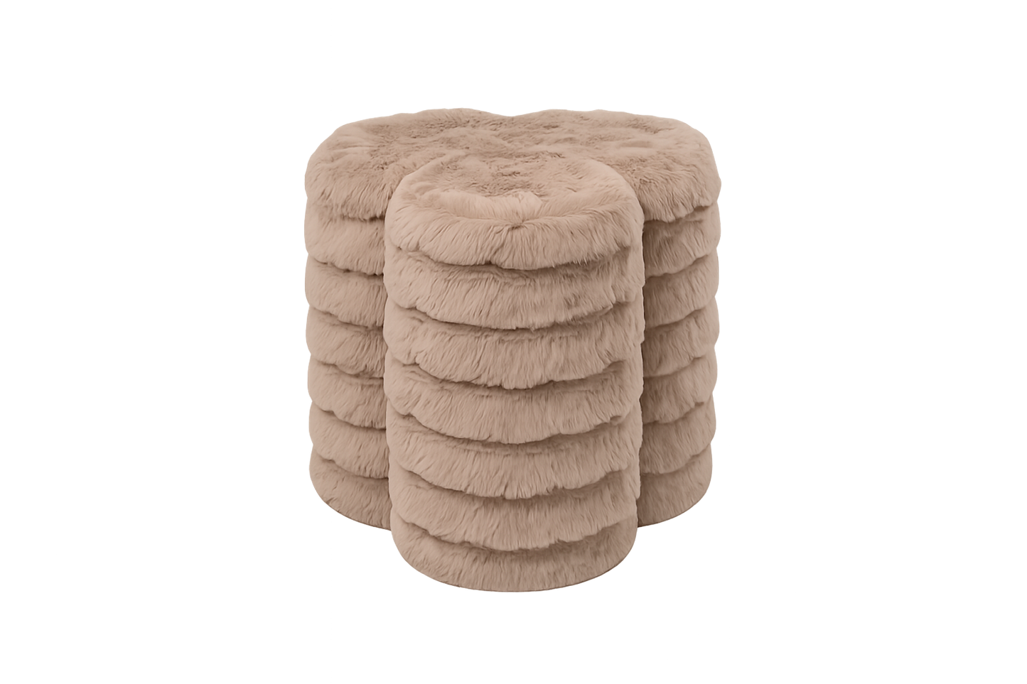 Wave Poef – Mocha (47x44x45 cm)