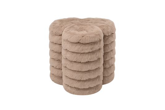 Wave Poef – Mocha (47x44x45 cm)