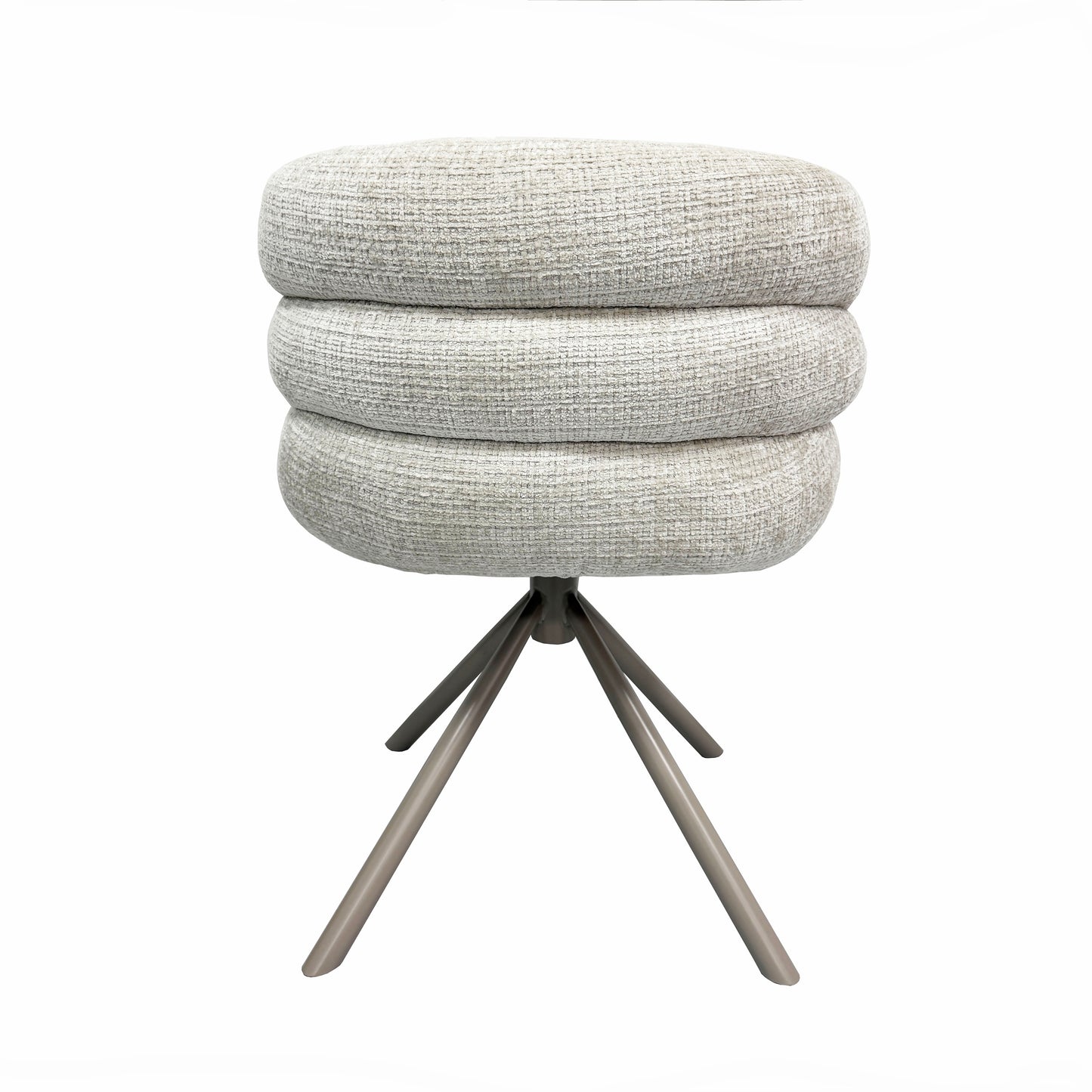 Eetkamerstoel Joep – Beige draaistoel in stof Cremona 02