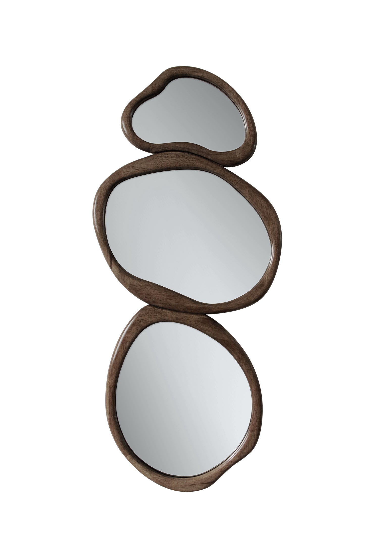 AJ3181 Japandi Spiegelset – Organische Vorm – Brown – 132x57x4cm