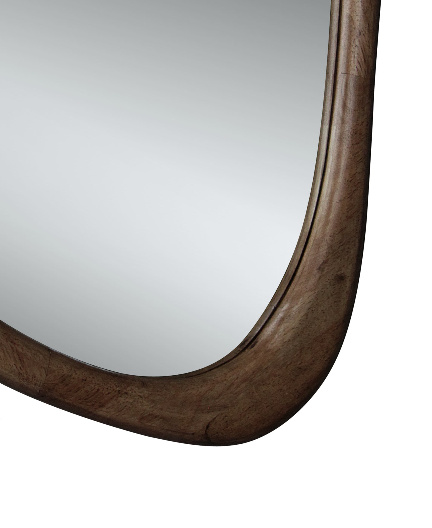 AJ3183 Japandi Spiegel – Organische Vorm – Brown – 55 x 68 x 4 cm