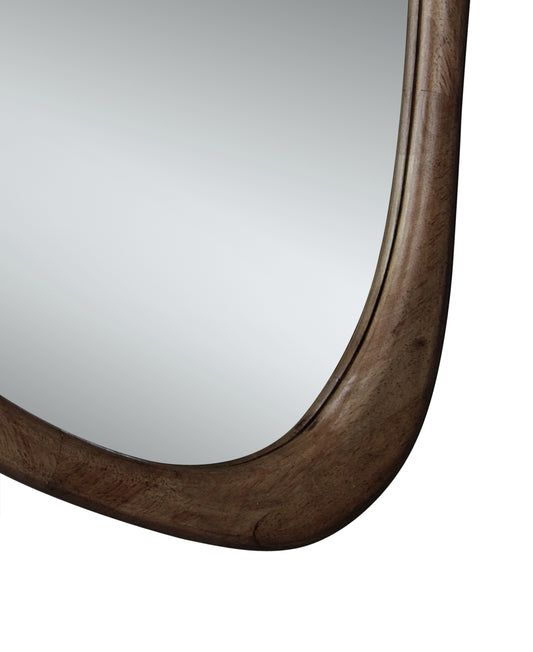 AJ3183 Japandi Spiegel – Organische Vorm – Brown – 55 x 68 x 4 cm