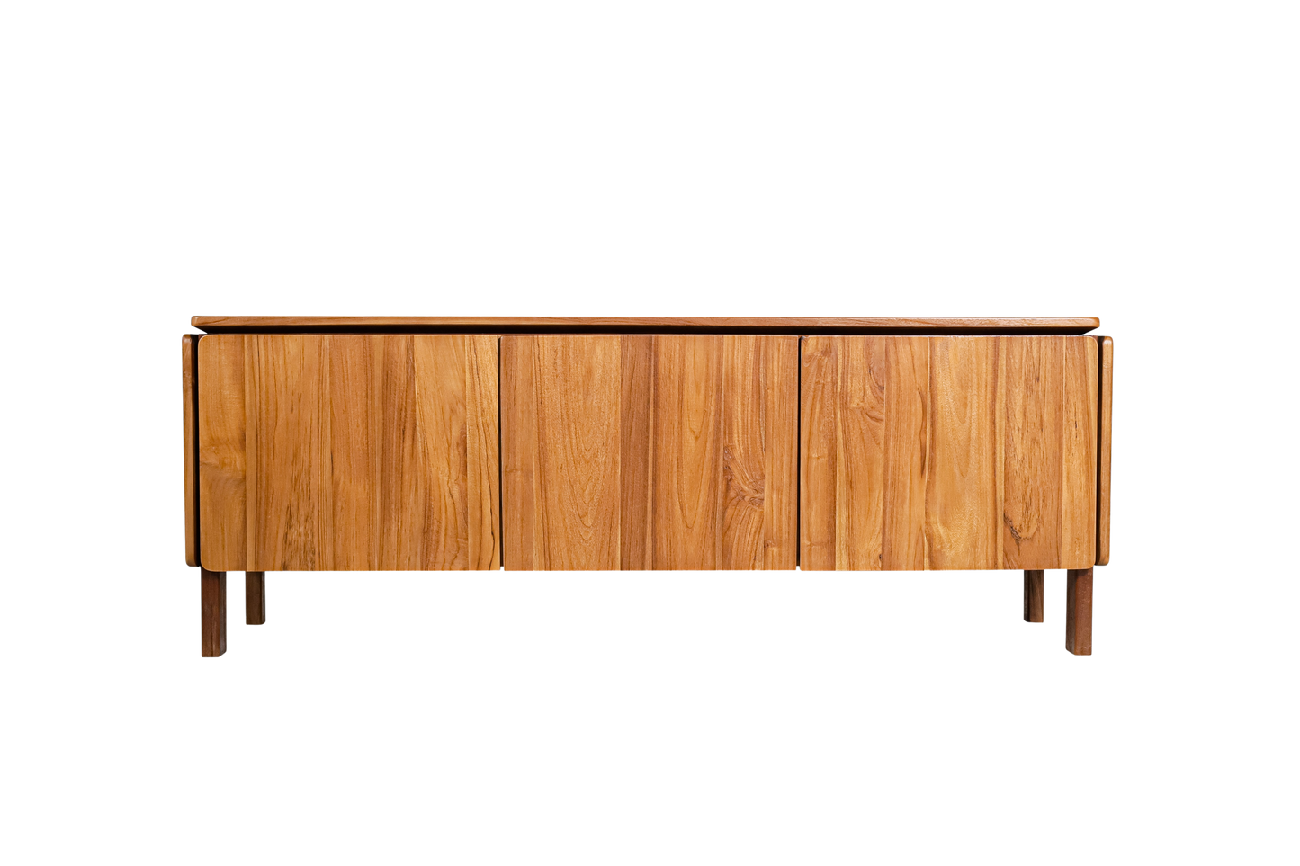 Bromo tv kast teak 3 door small