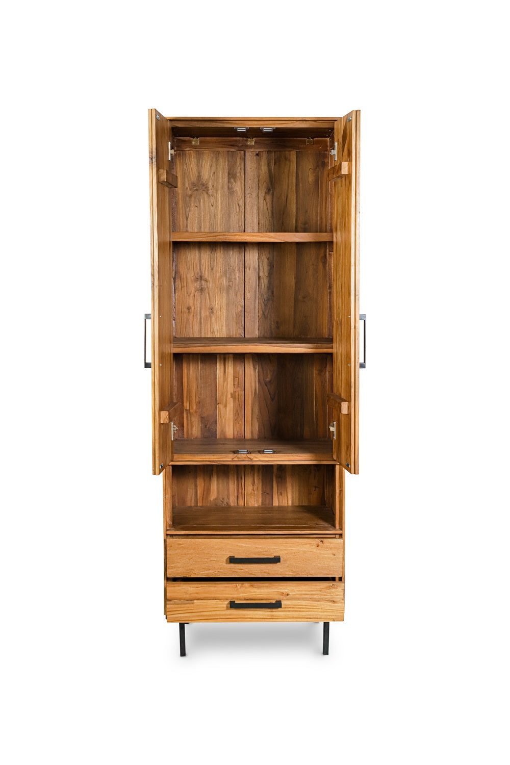 Boekenkast Lawu 2 deurs + 2 laden