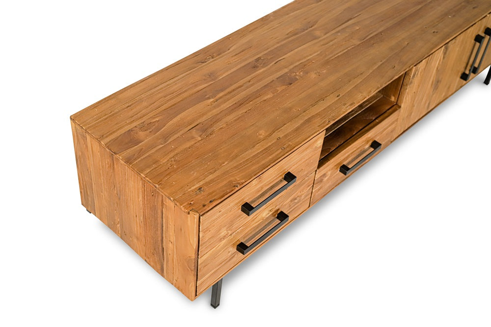 Tv cabinet Lawu 2 deurs + 3 laden + open vak