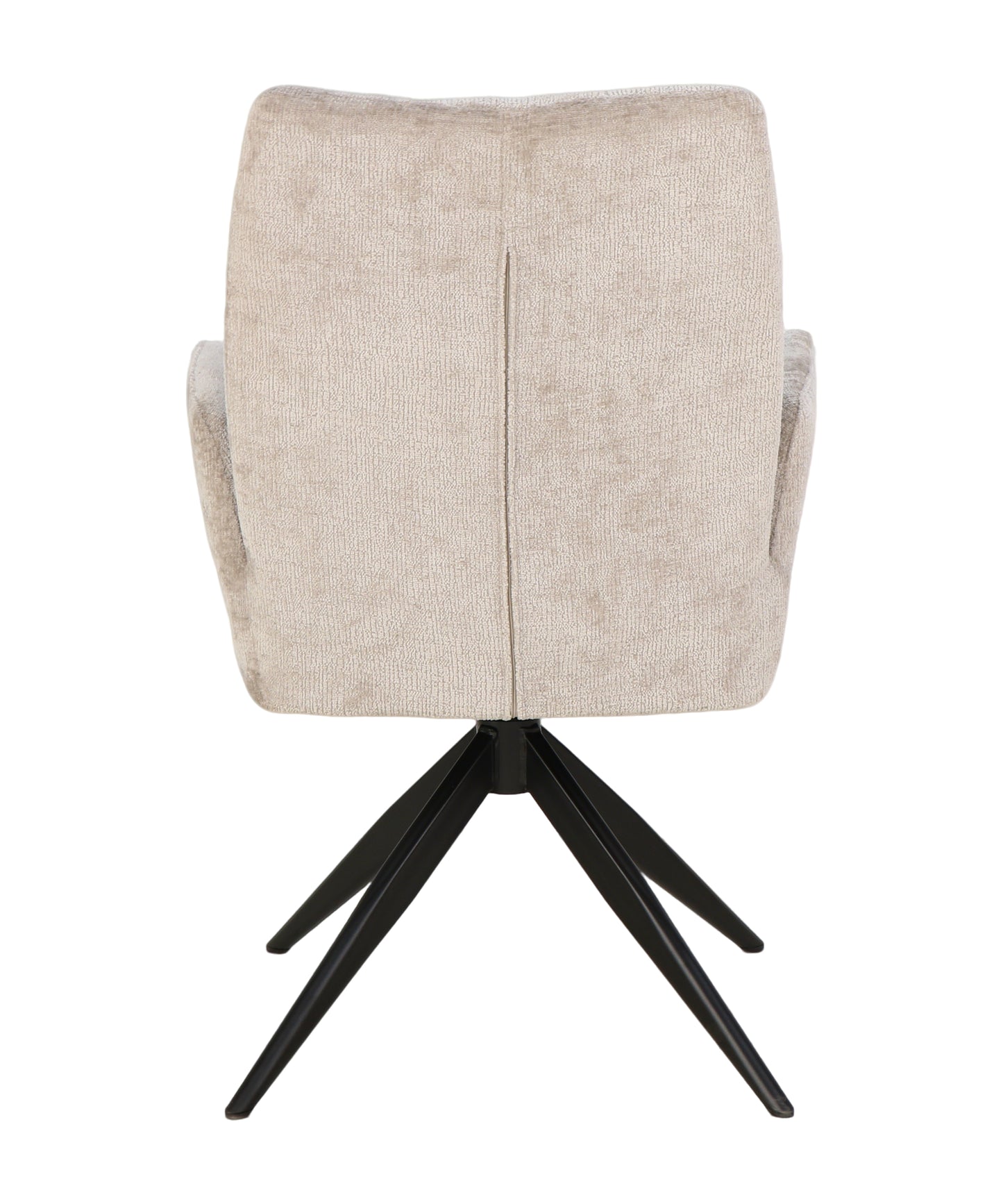Stoel Atal beige 04 – Draaibaar – Pocketvering – Zwart Frame