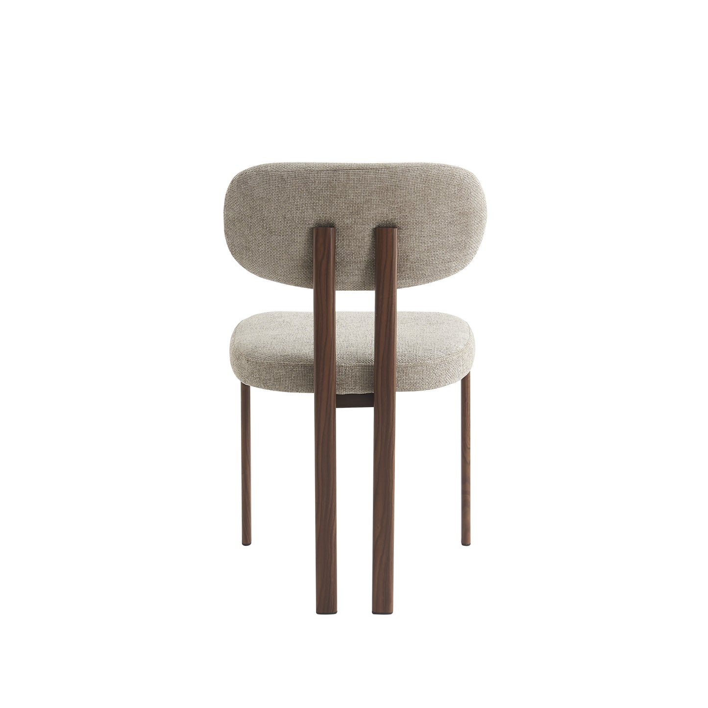 Eetkamerstoel Wiebe – 04 Taupe Bekleding & Walnoot frame