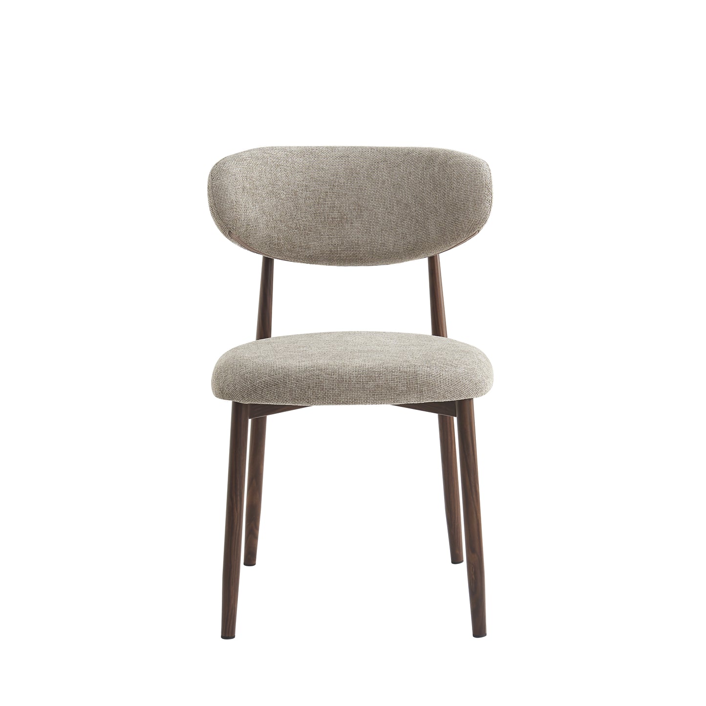 Eetkamerstoel Ronnie – 04 Taupe Bekleding & Walnoothout frame