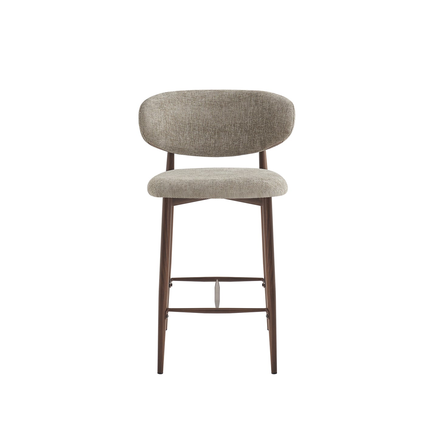 Barstoel Raven – 04 Taupe Bekleding & Walnoot Frame