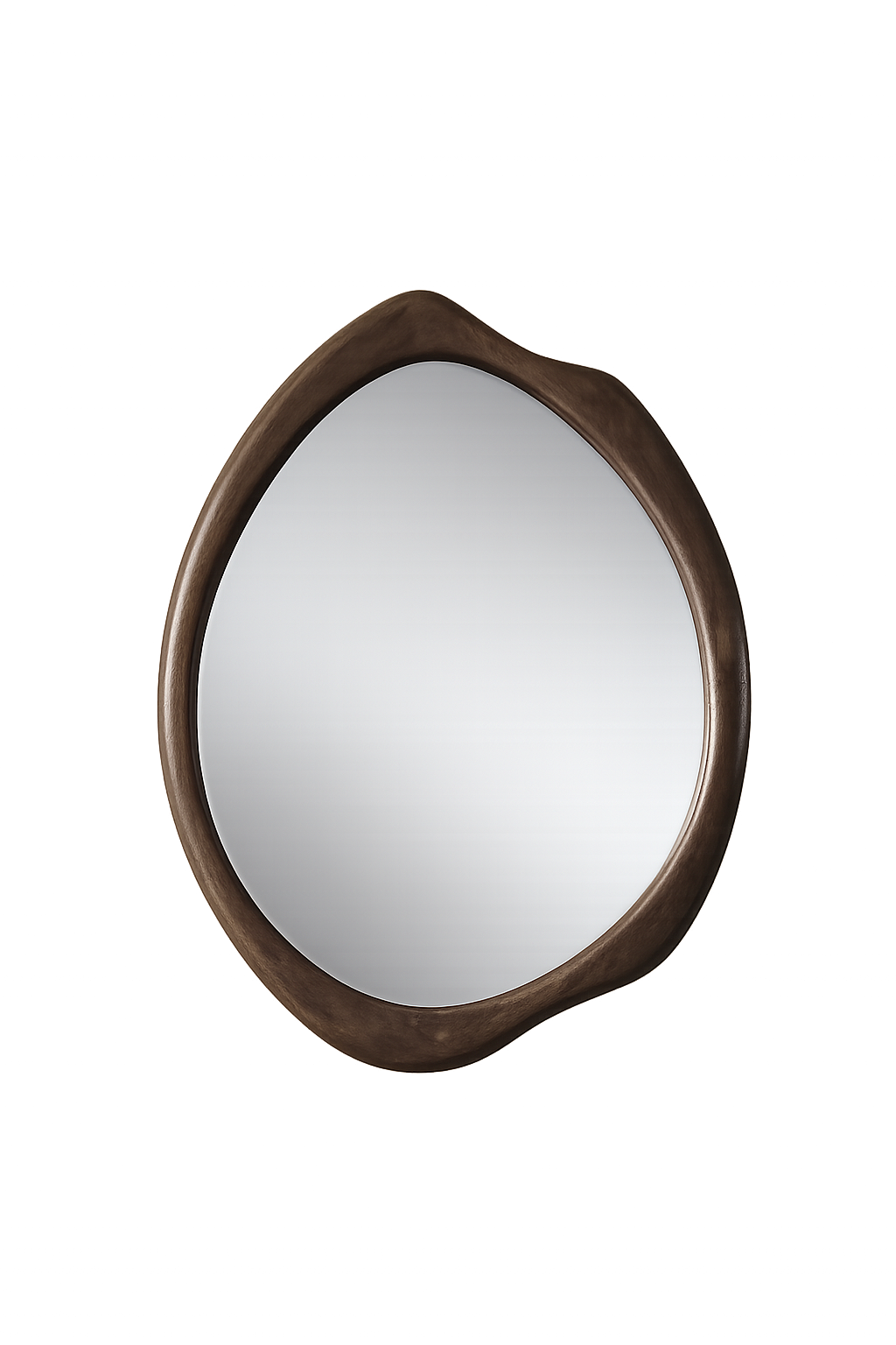AJ3182 Japandi Spiegel – Organische Vorm – Brown – 48 x 60 x 4 cm