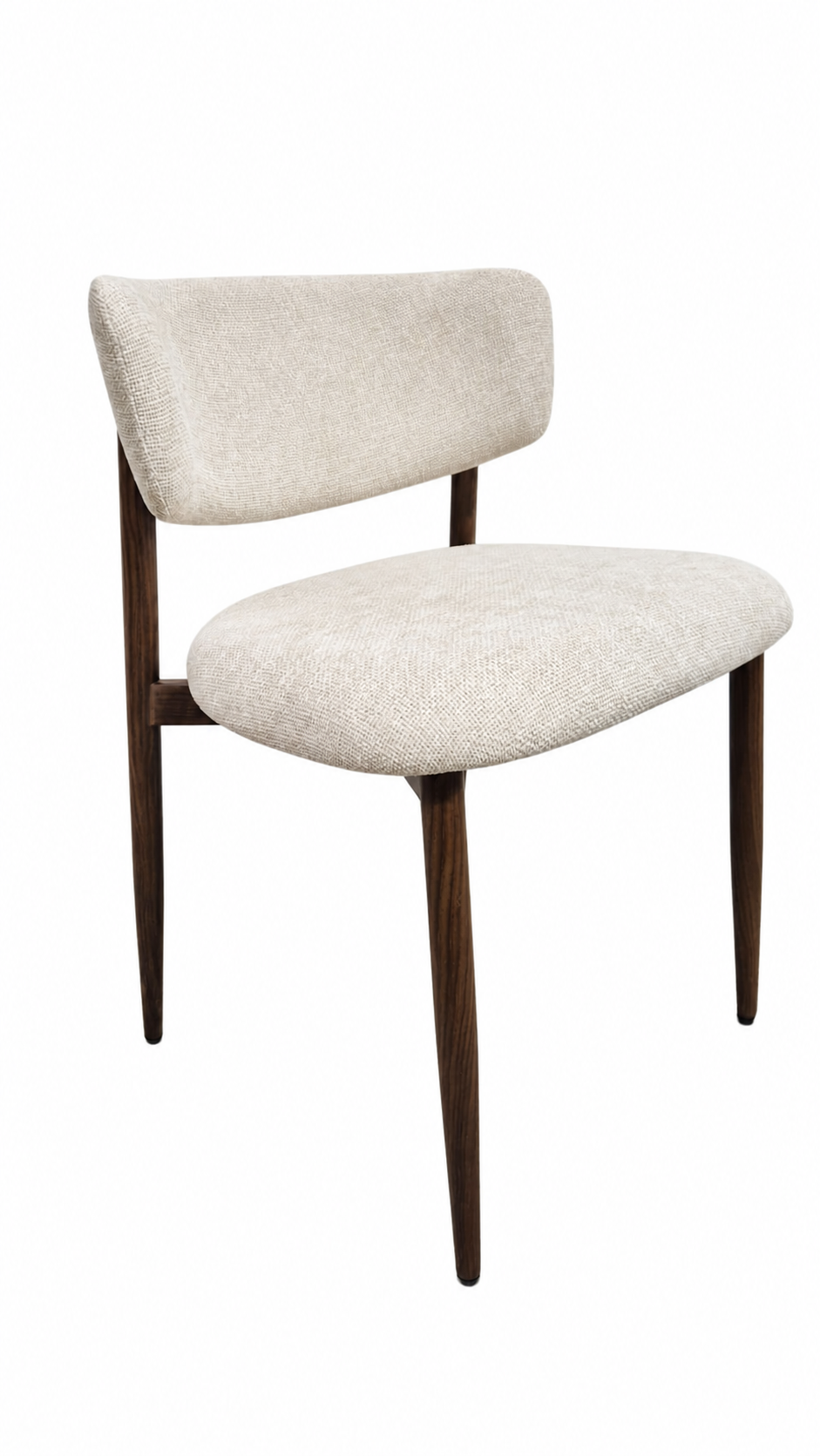 Stoel Hazel – Cream| Japandi Brown Metaal