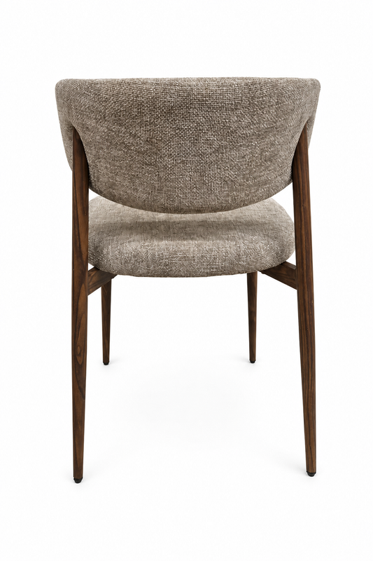 Stoel Hazel – Taupe | Japandi Brown Metaal