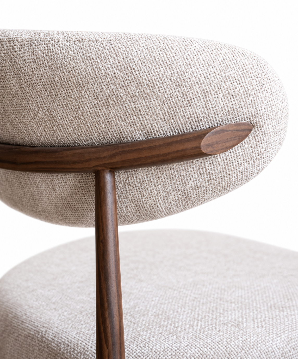 Japandi Eetkamerstoel Ronnie – beige 03 stof