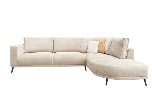 Hoekbank Dovra – 3 + Ottomane perfect harmony 04