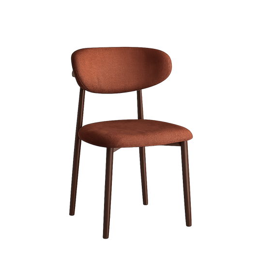 Eetkamerstoel Ronnie – 07 brown Bekleding & Walnoothout frame