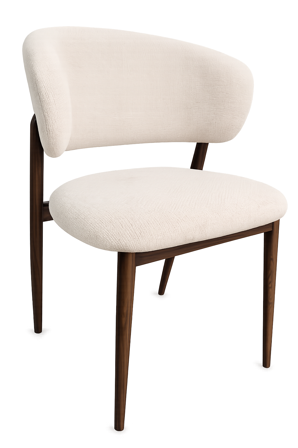 Stoel Coco | Beige Cremona | metalen frame | Japandi stijl