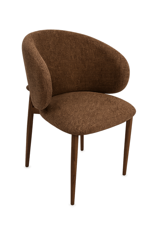 Stoel Nube | Brown | Metaal frame | Japandi stijl